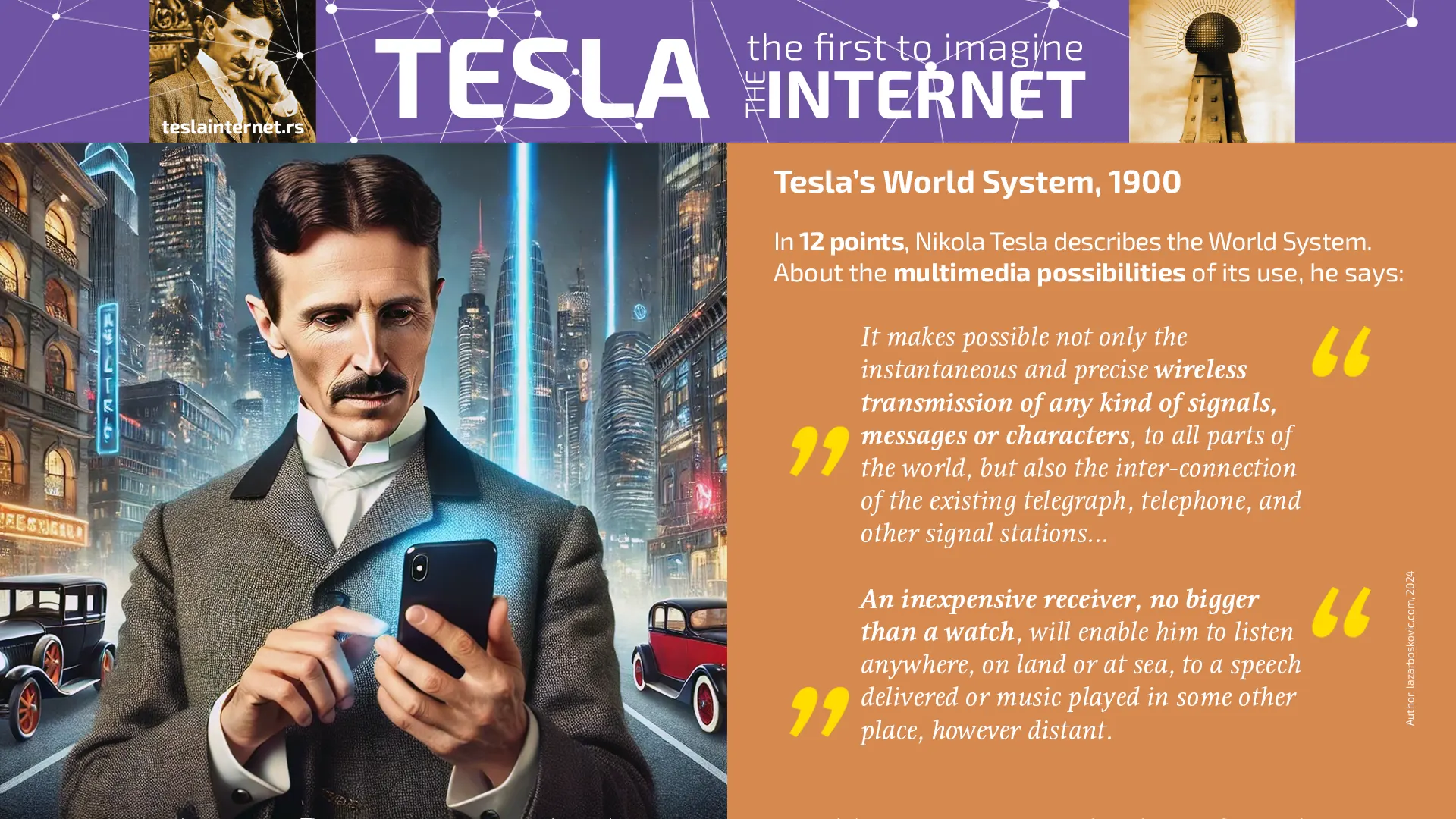 Nikola Tesla predicted mobile phones