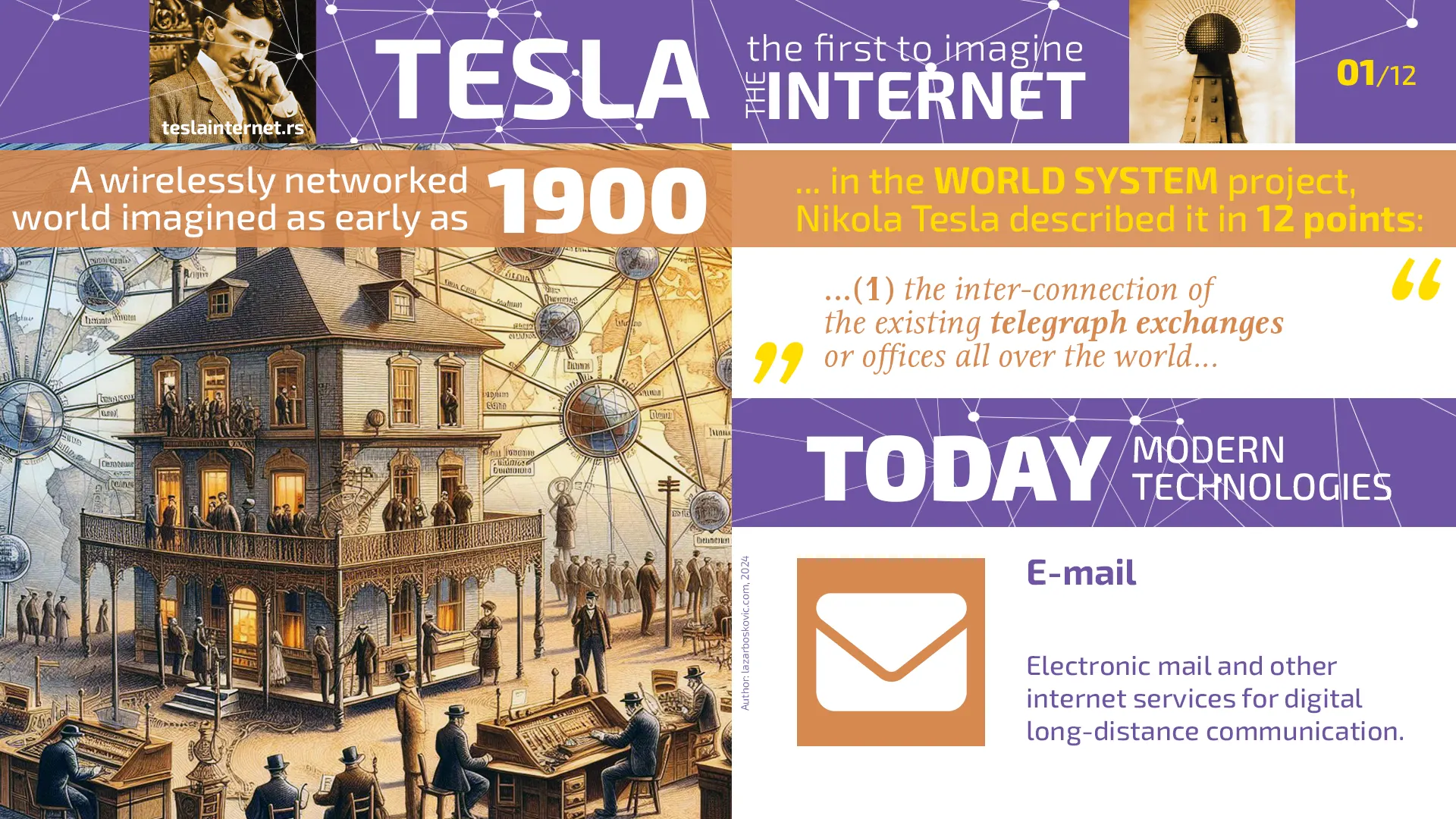 Nikola Tesla was the first to imagine the Internet 01