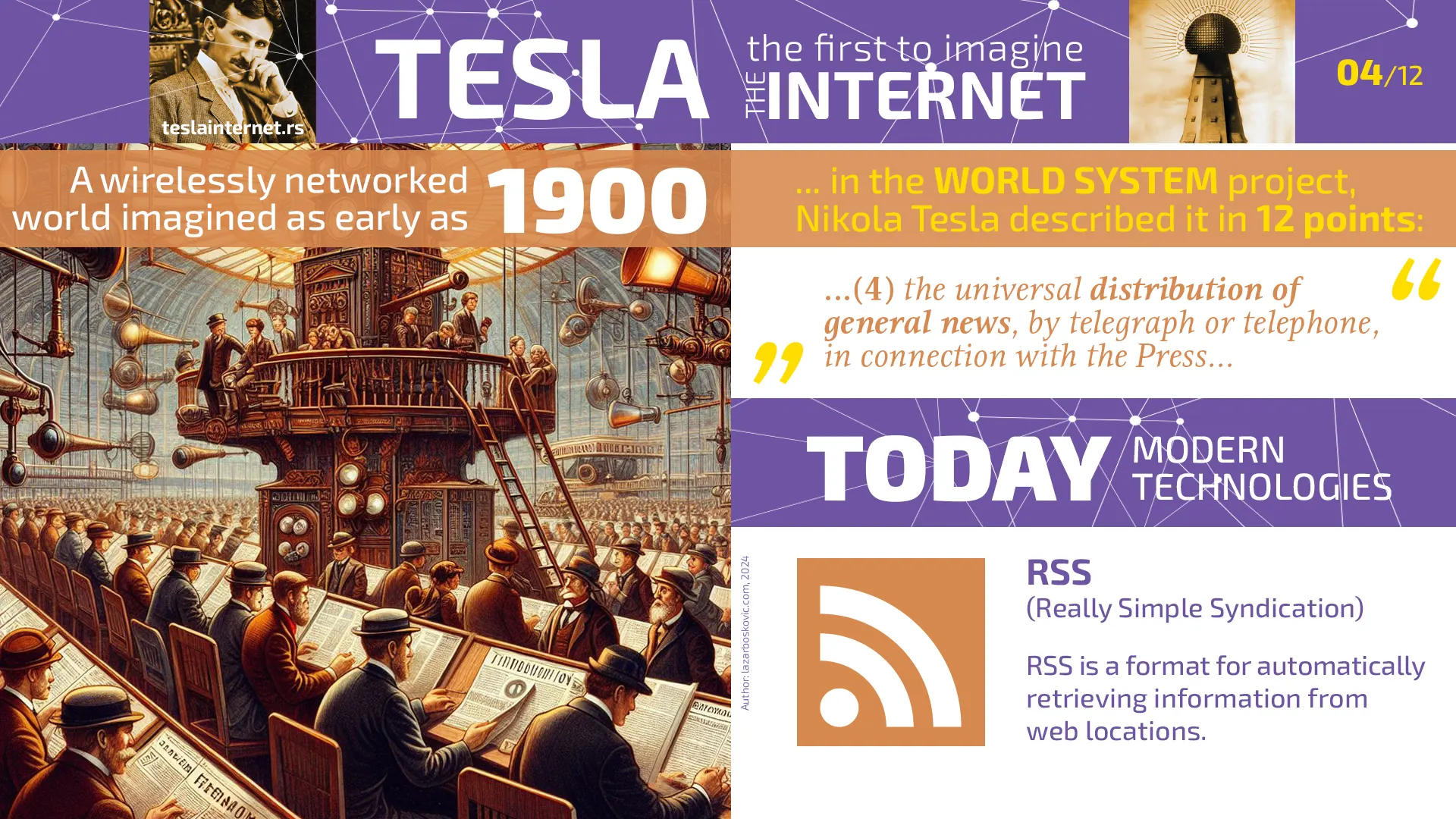 Nikola Tesla was the first to imagine the Internet 04