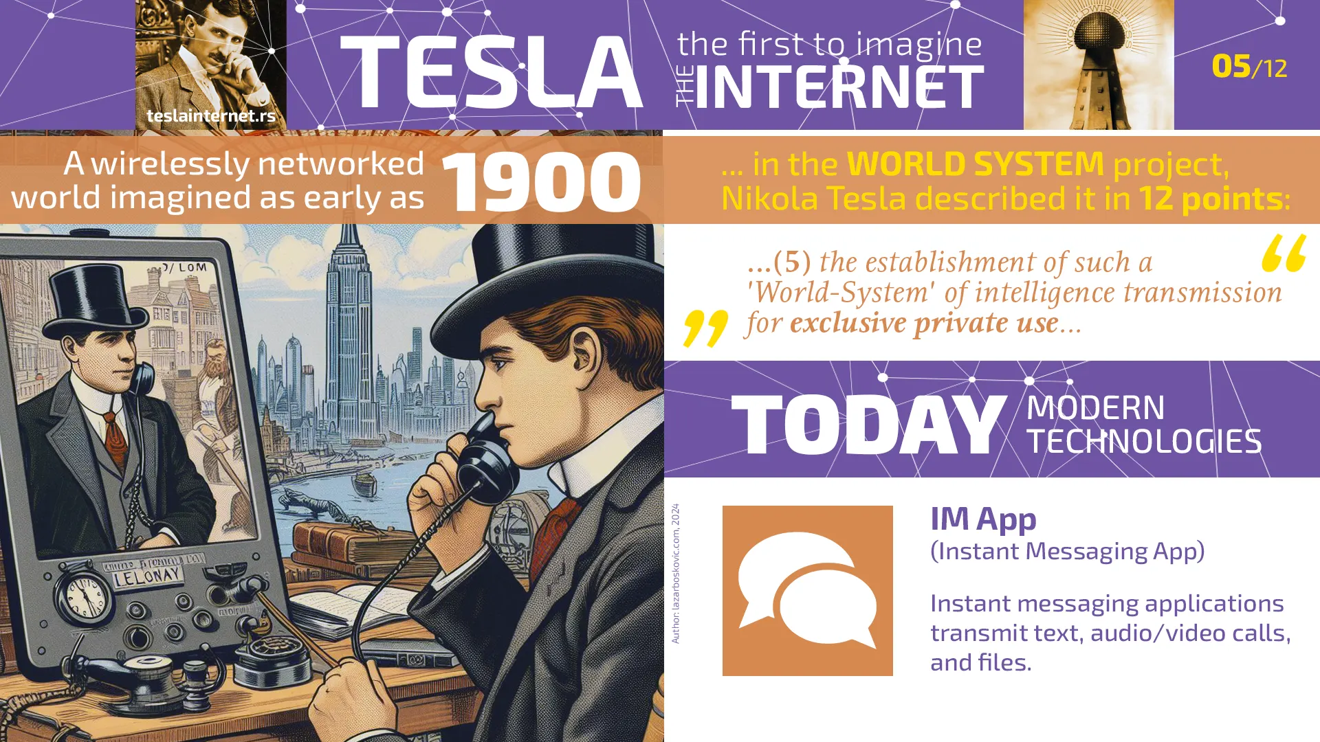 Nikola Tesla was the first to imagine the Internet 05