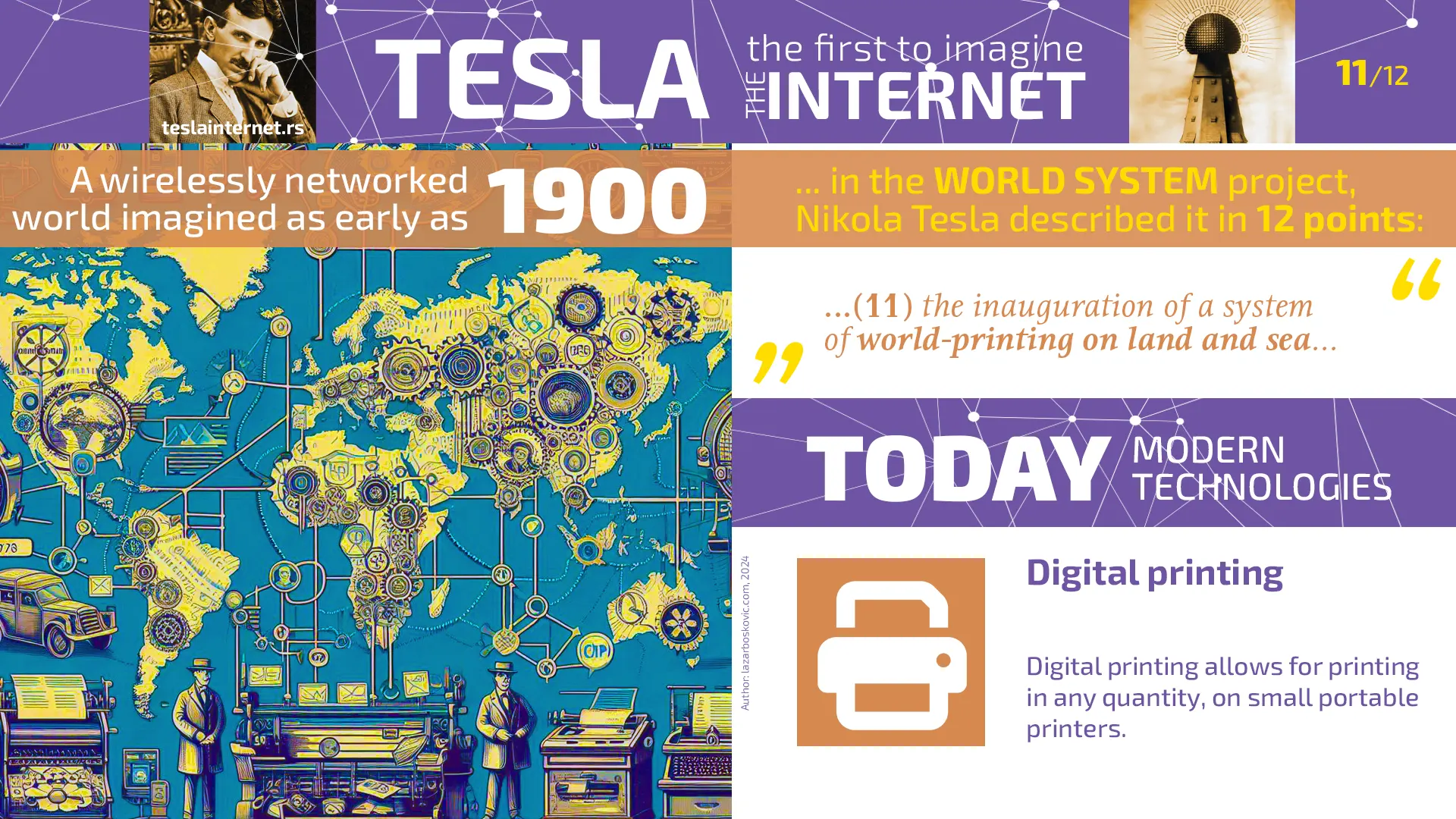 Nikola Tesla was the first to imagine the Internet 11